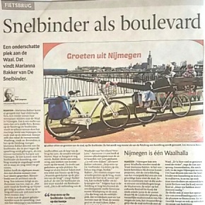 Gelderlander: SnelbinderBoulevard en Waalhalla